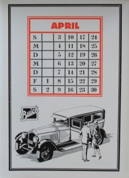 Buick Modelprogram Yearcalendar 1927 (8147)